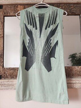 Abstract Graphic Sleeveless  Top